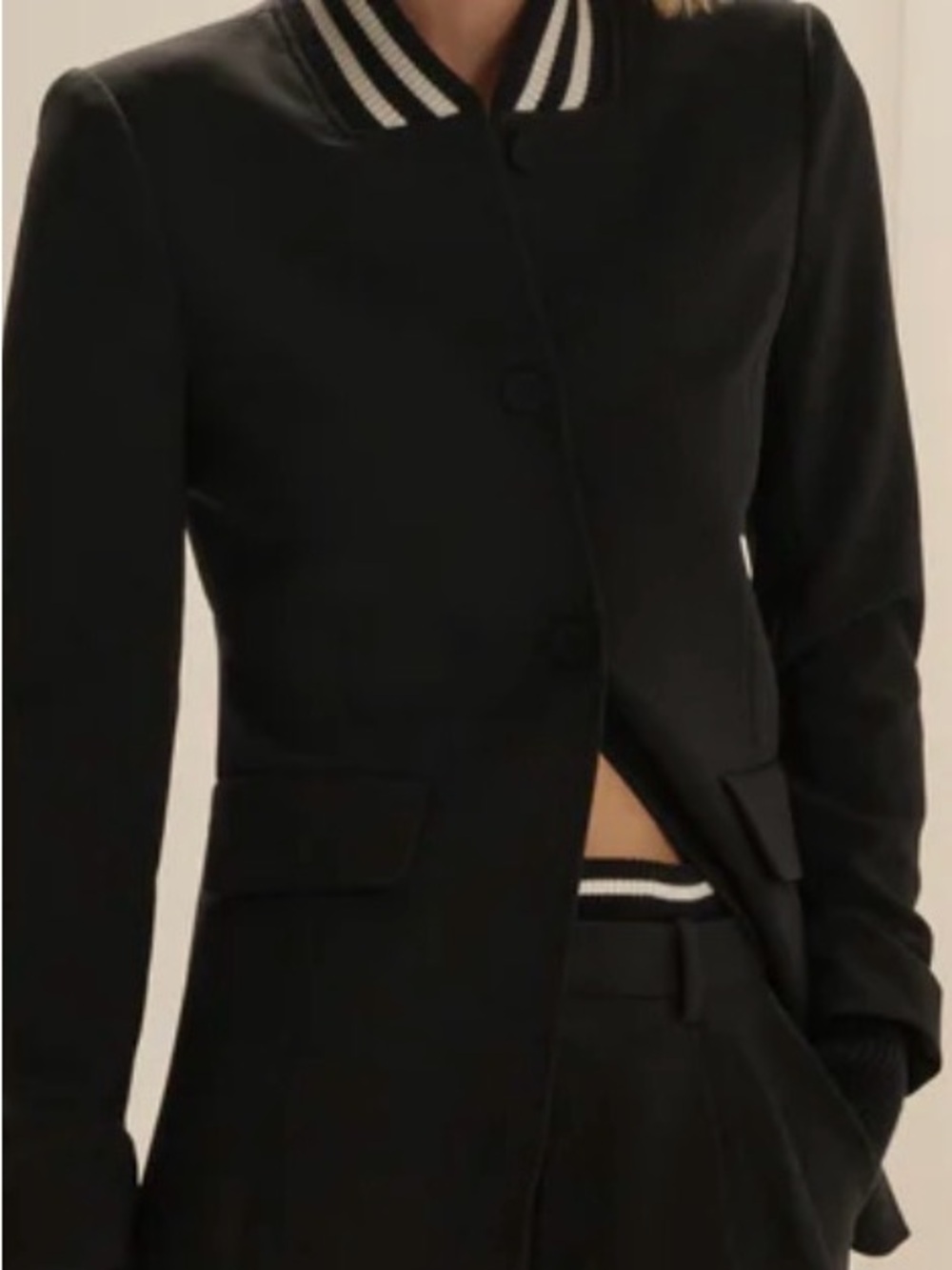 Favorite Daughter Black Varsity Blazer - worn just once - Picture 4 of 9